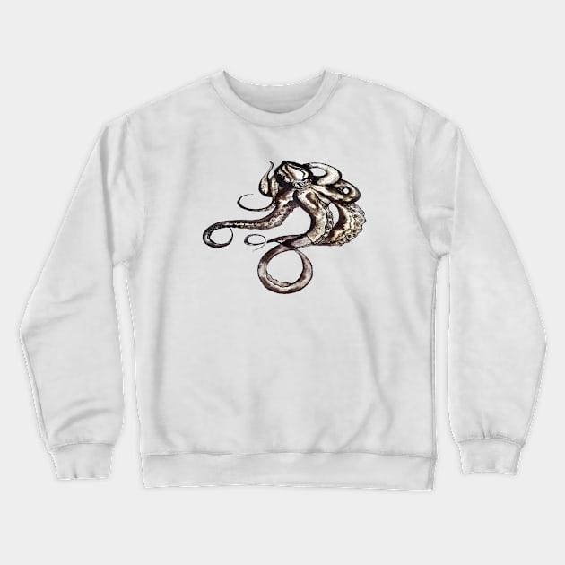 octopus with tentacles. Crewneck Sweatshirt by Art by Taya 